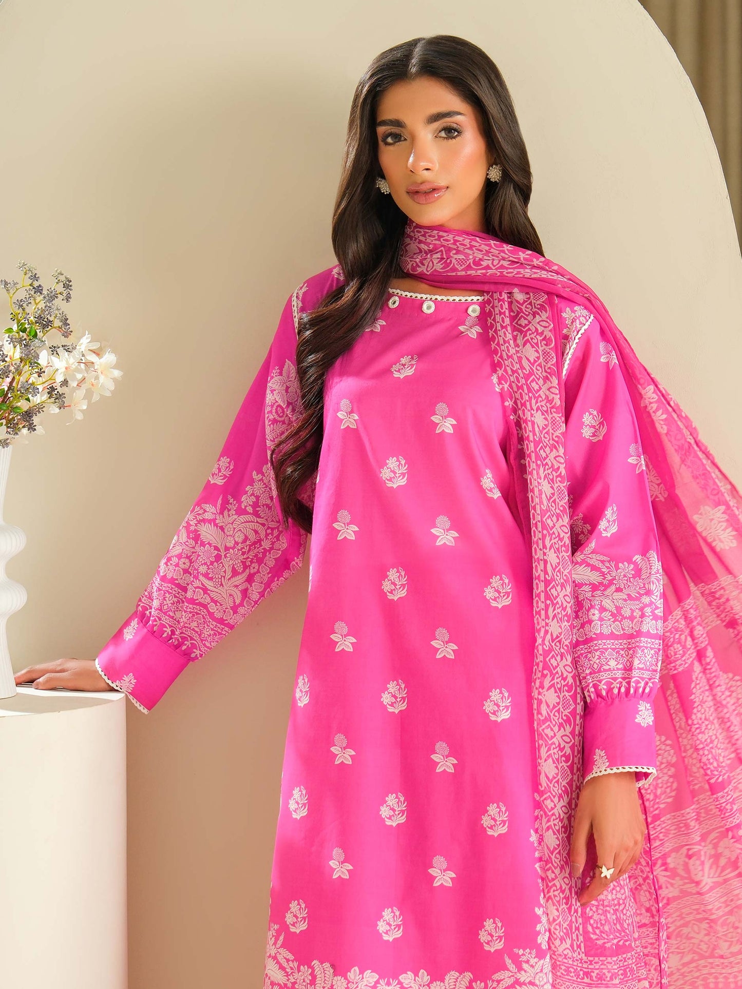 3 Piece Lawn Suit-Printed (Unstitched)