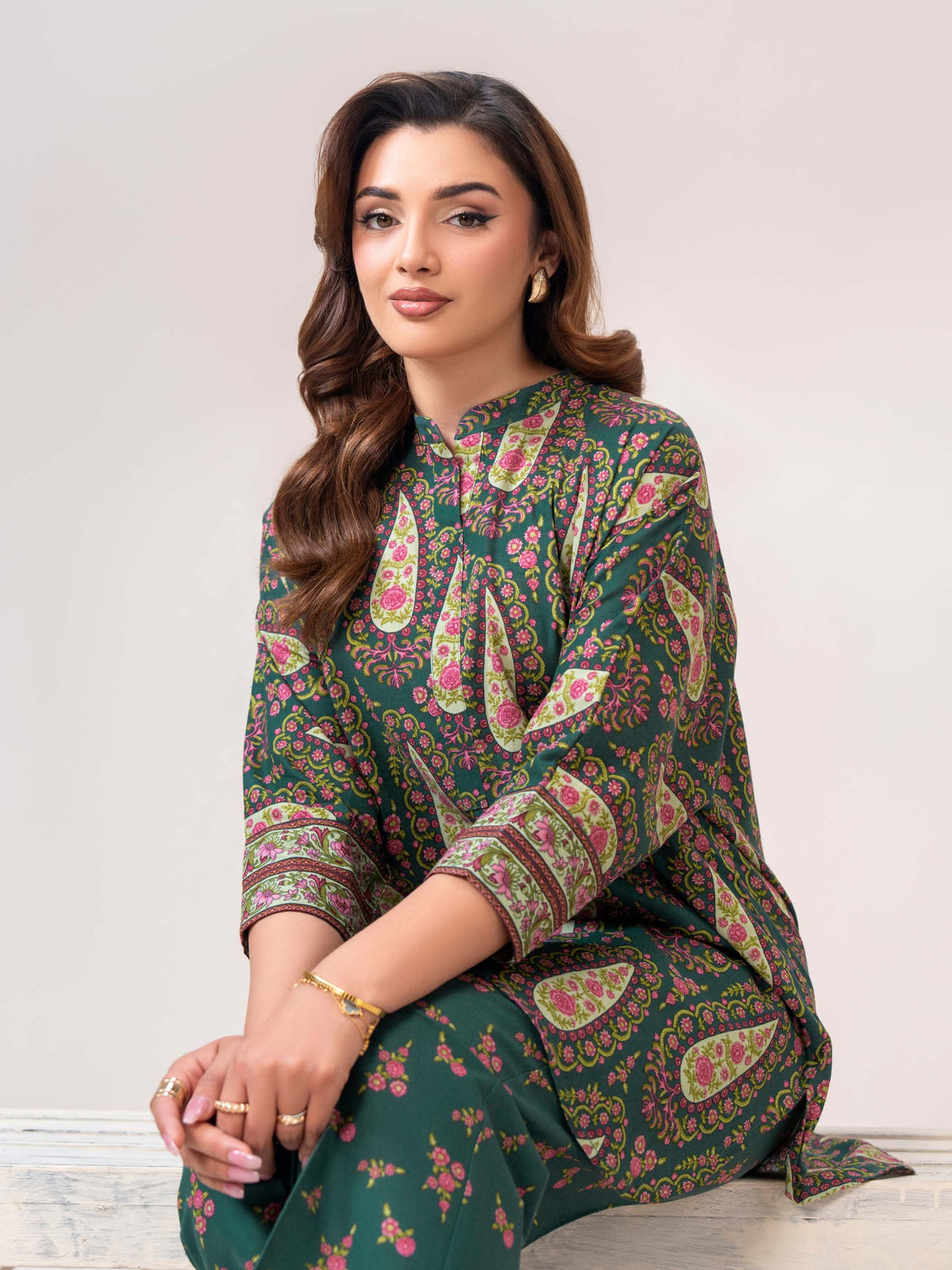 2 Piece Khaddar Suit(Unstitched)