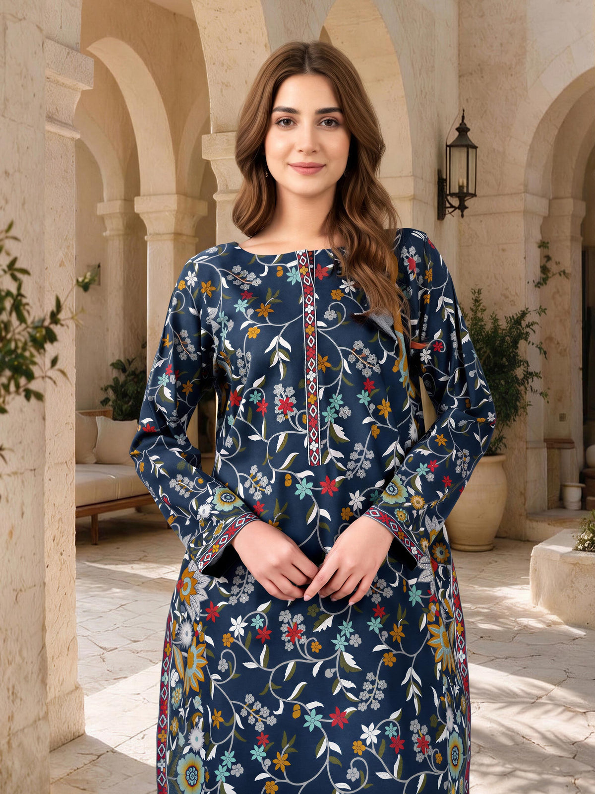2 Piece Khaddar Suit (Unstitched)