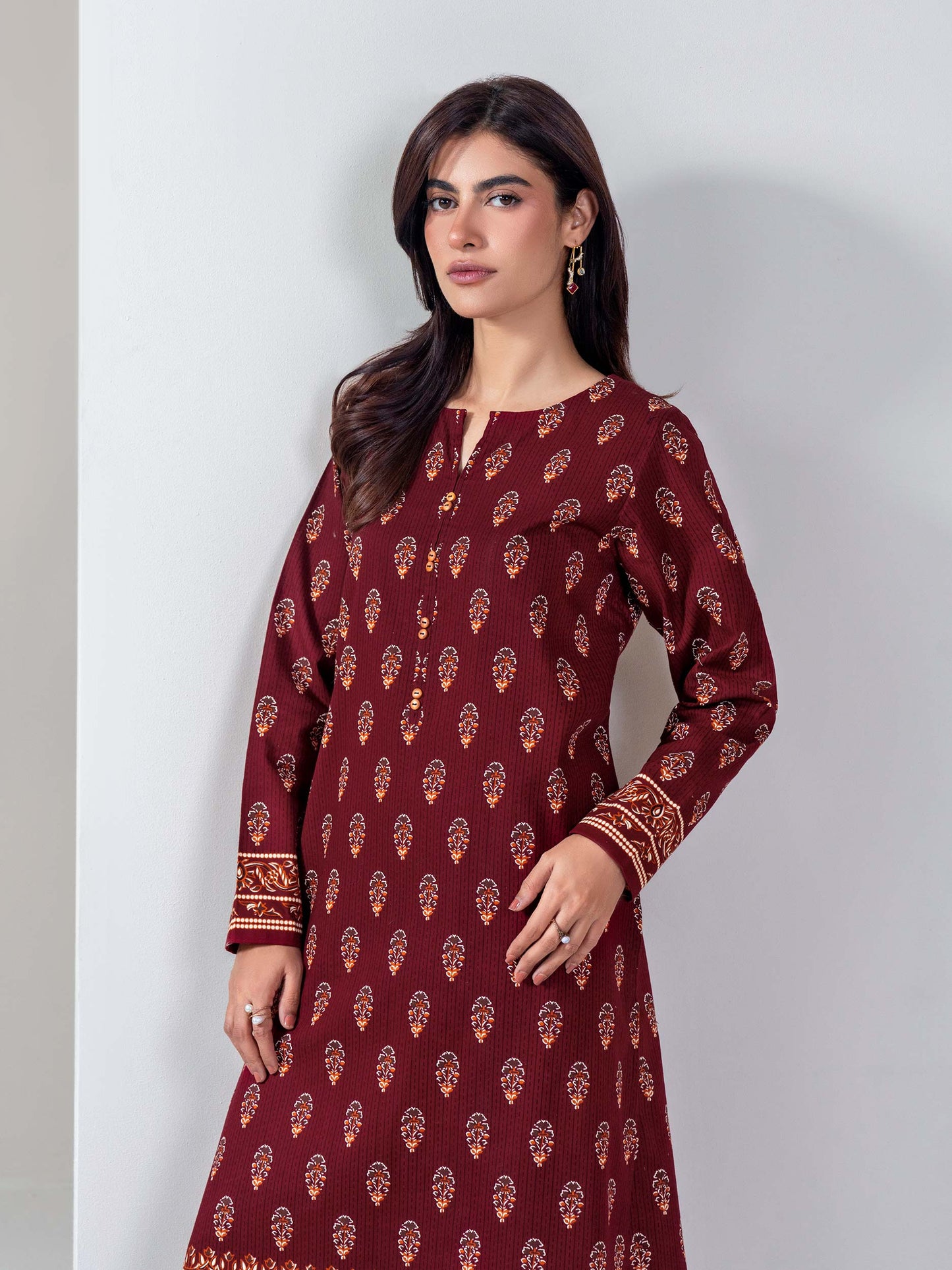 2 Piece Slub Khaddar Suit (Unstitched)