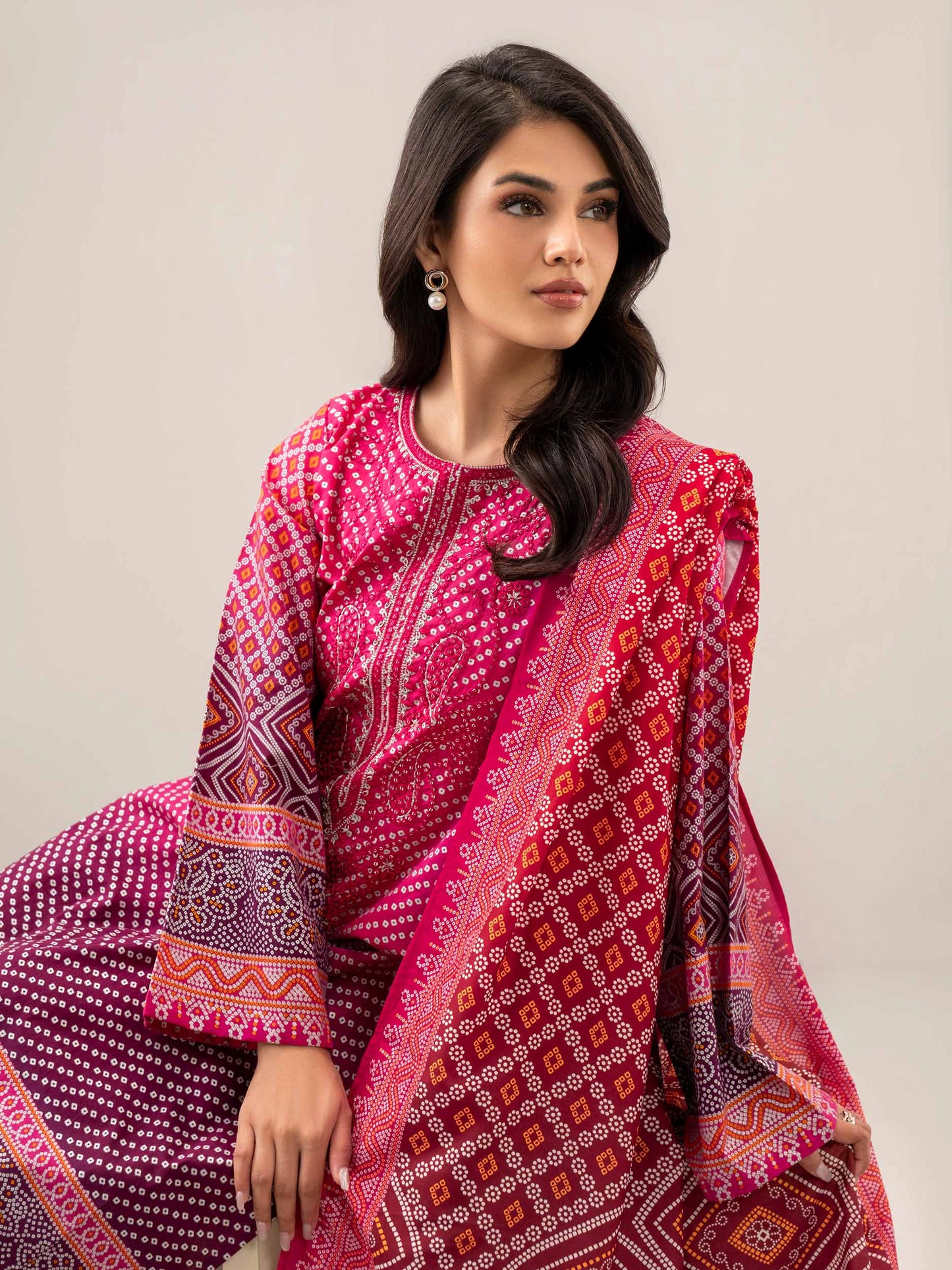 3 Piece Lawn Suit-Embroidered (Unstitched)