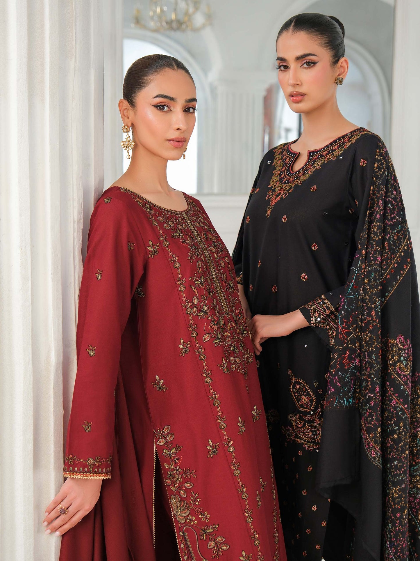 3 Piece Khaddar Suit-Embroidered (Unstitched)