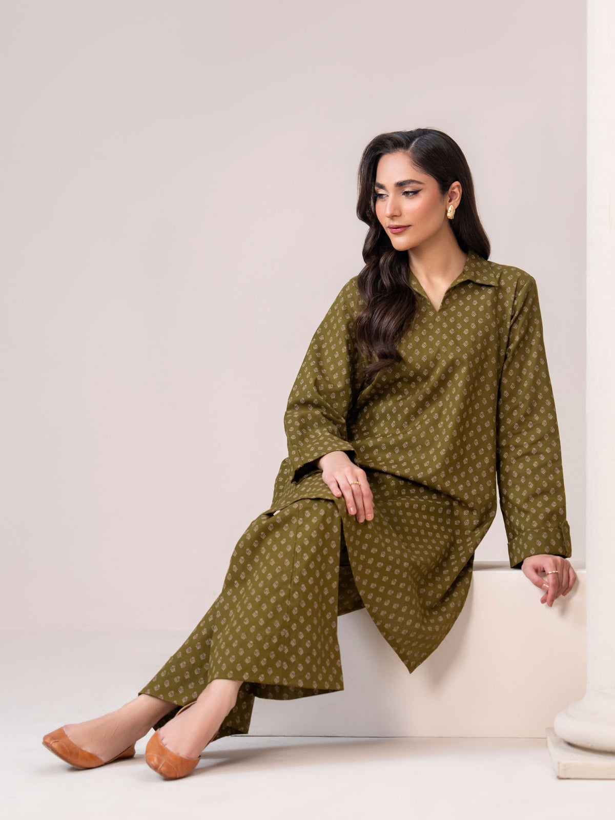 Khaddar Paste Shirt (Unstitched)