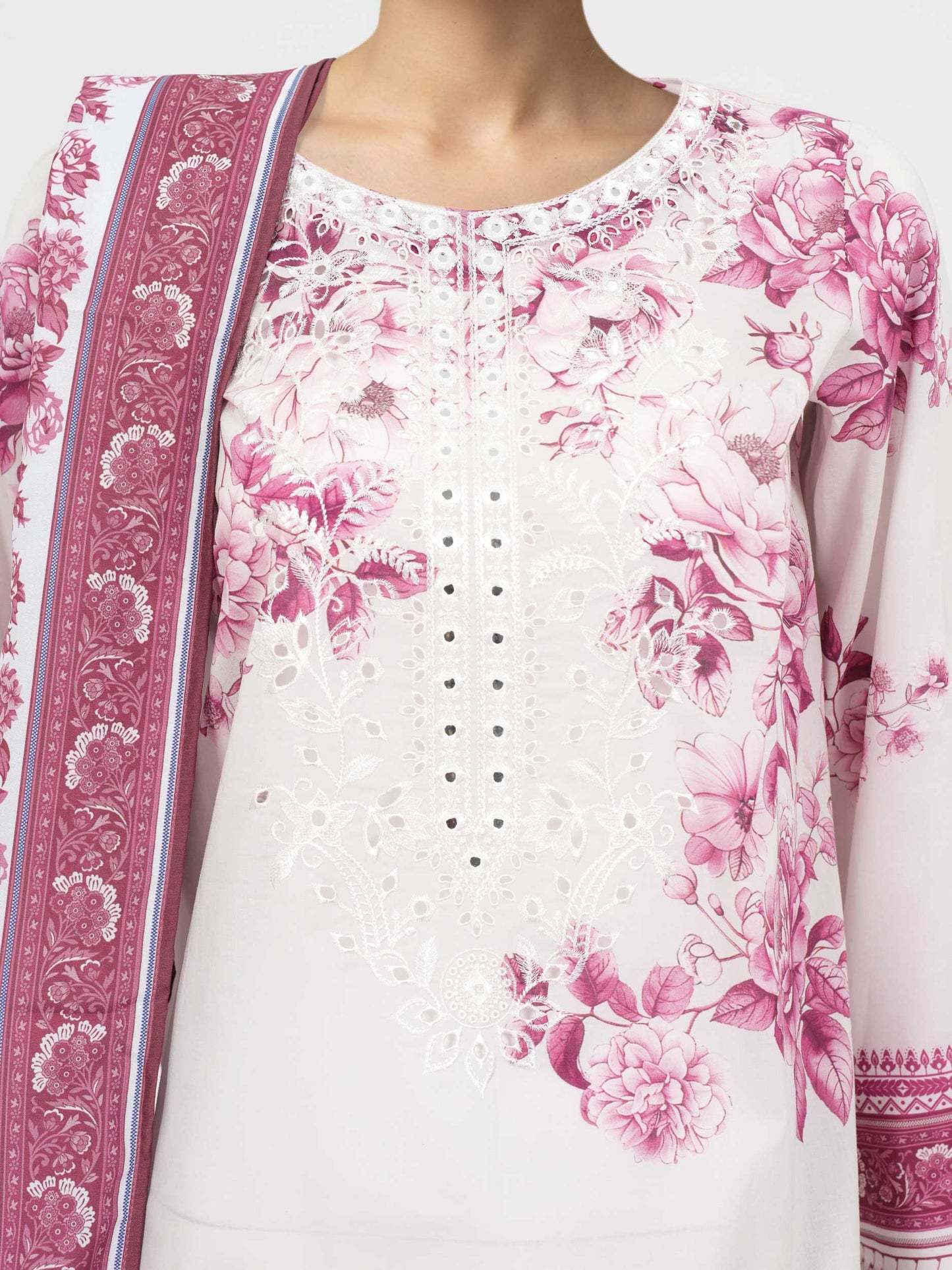 3 Piece Lawn Suit-Embroidered (Unstitched)