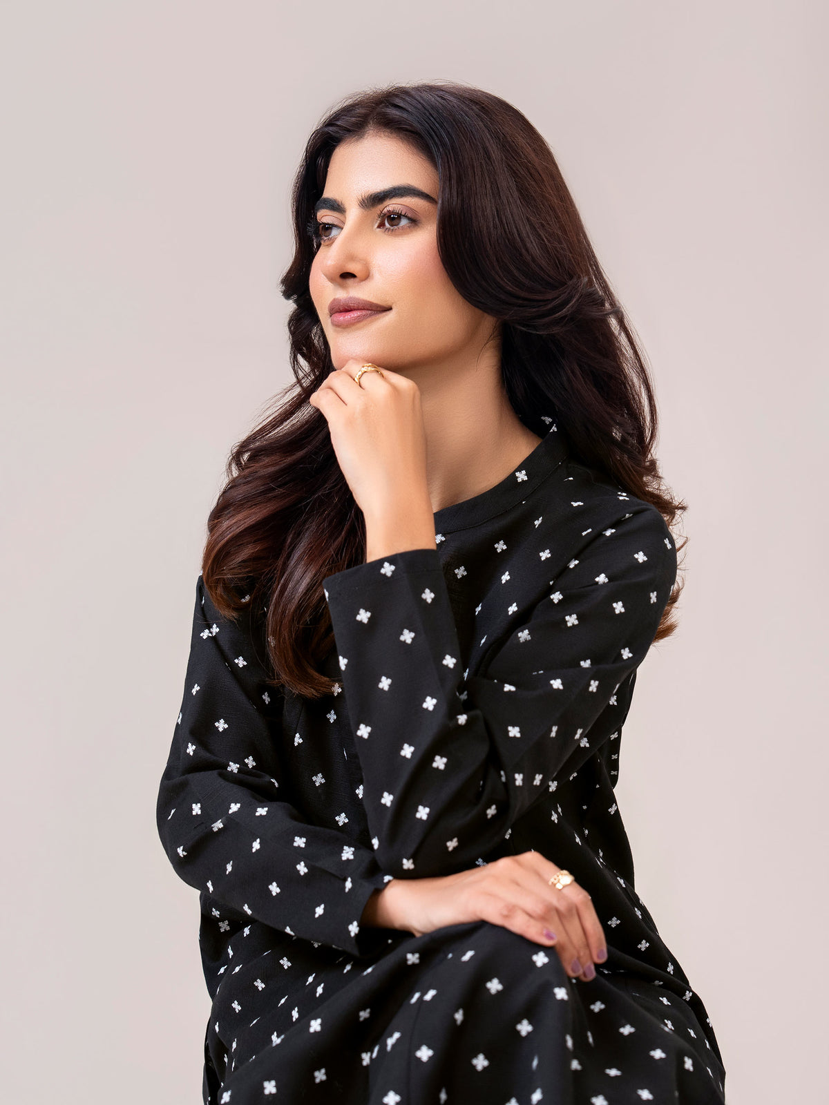 Slub Khaddar Paste Shirt (Unstitched)