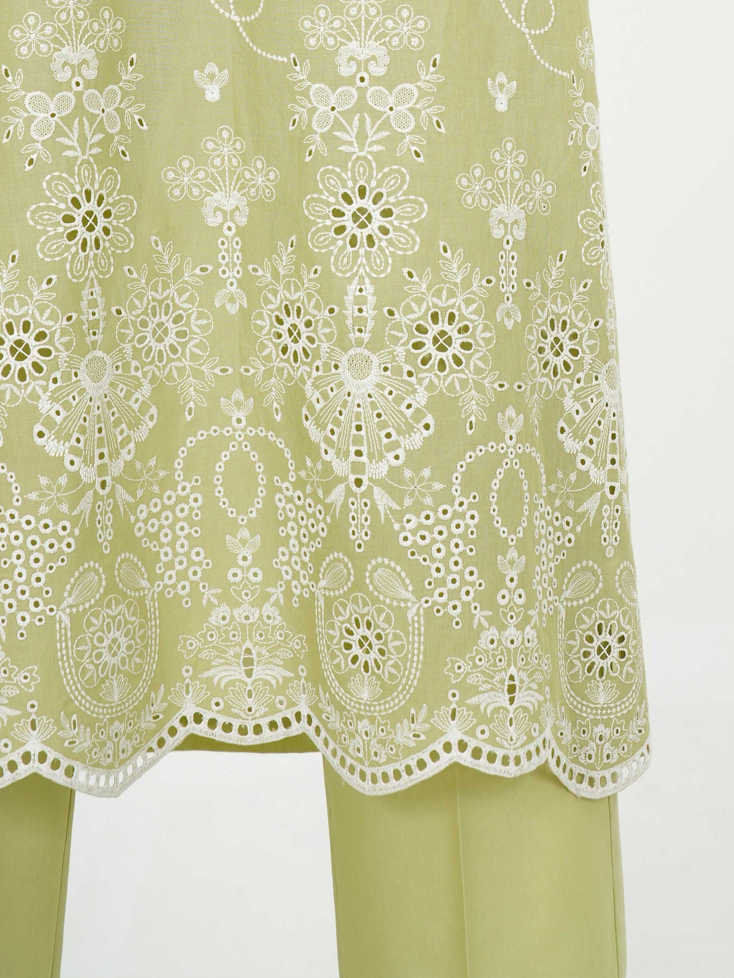 3 Piece Cambric Suit-Embroidered (Unstitched)