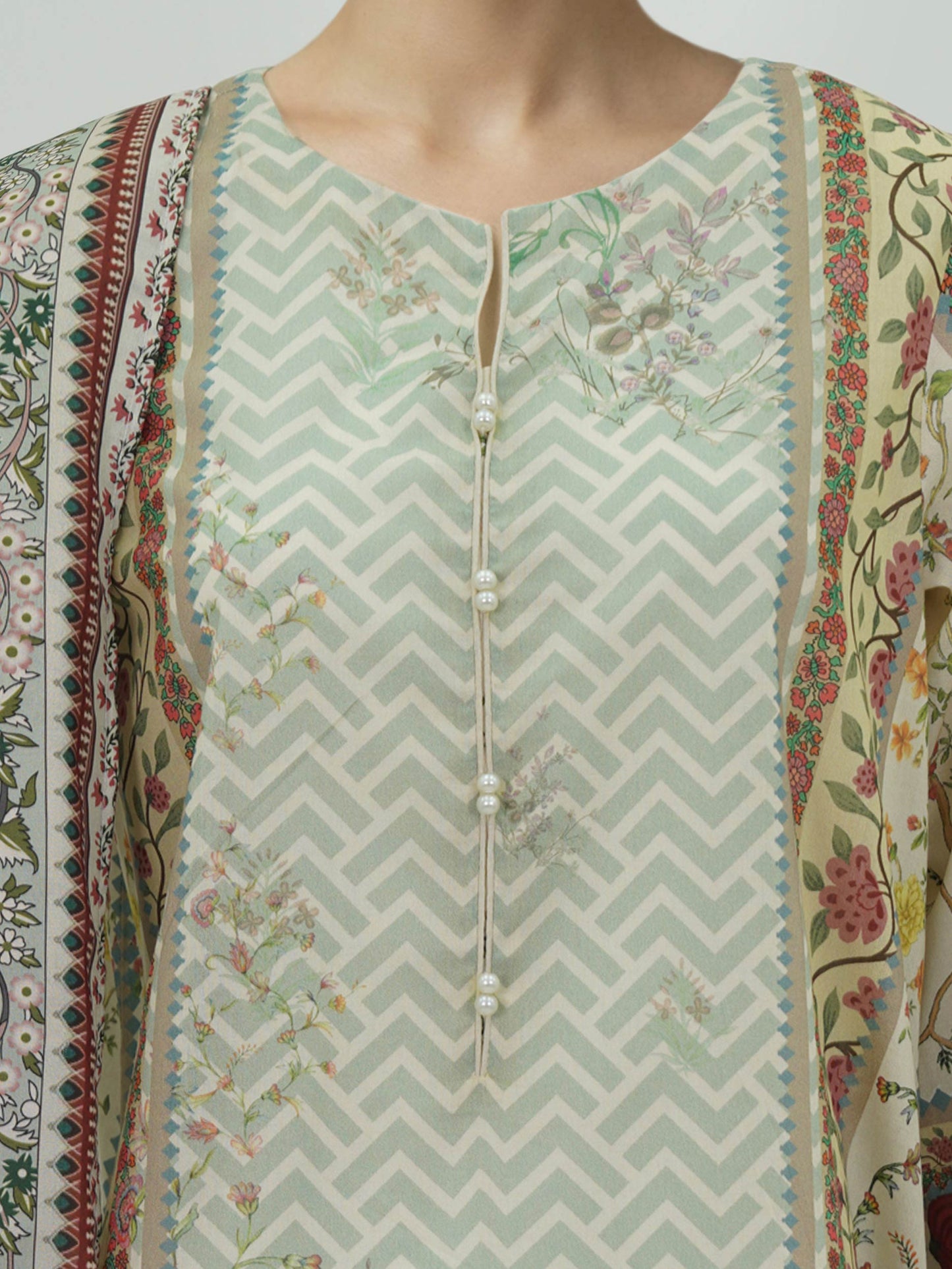 3 Piece Lawn Suit -Printed (Unstitched)