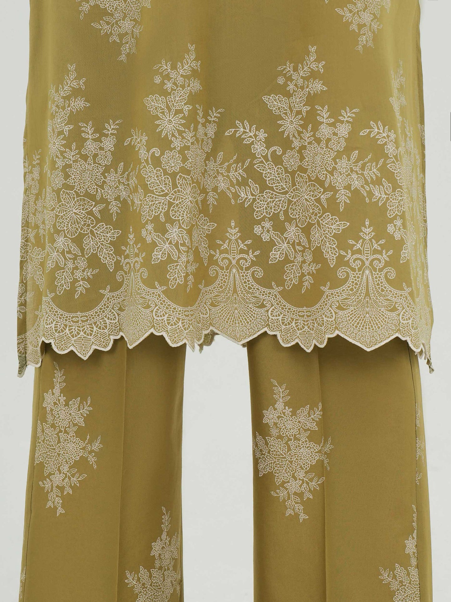 3 Piece Lawn Slub Suit (Unstitched)
