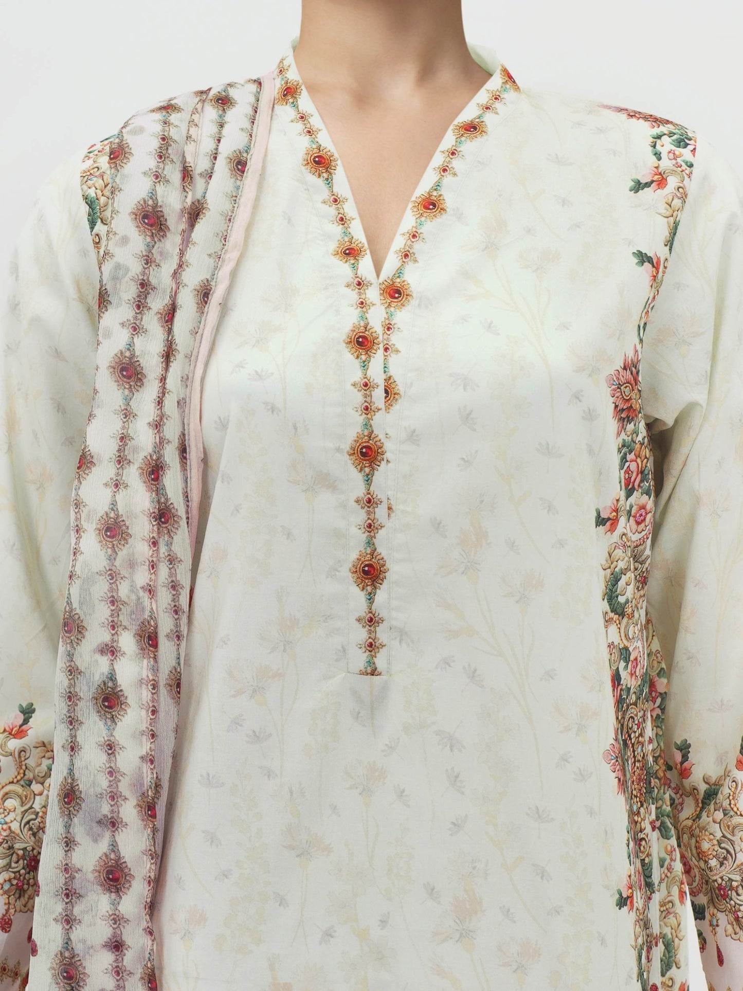 3 Piece Lawn Suit (Unstitched)
