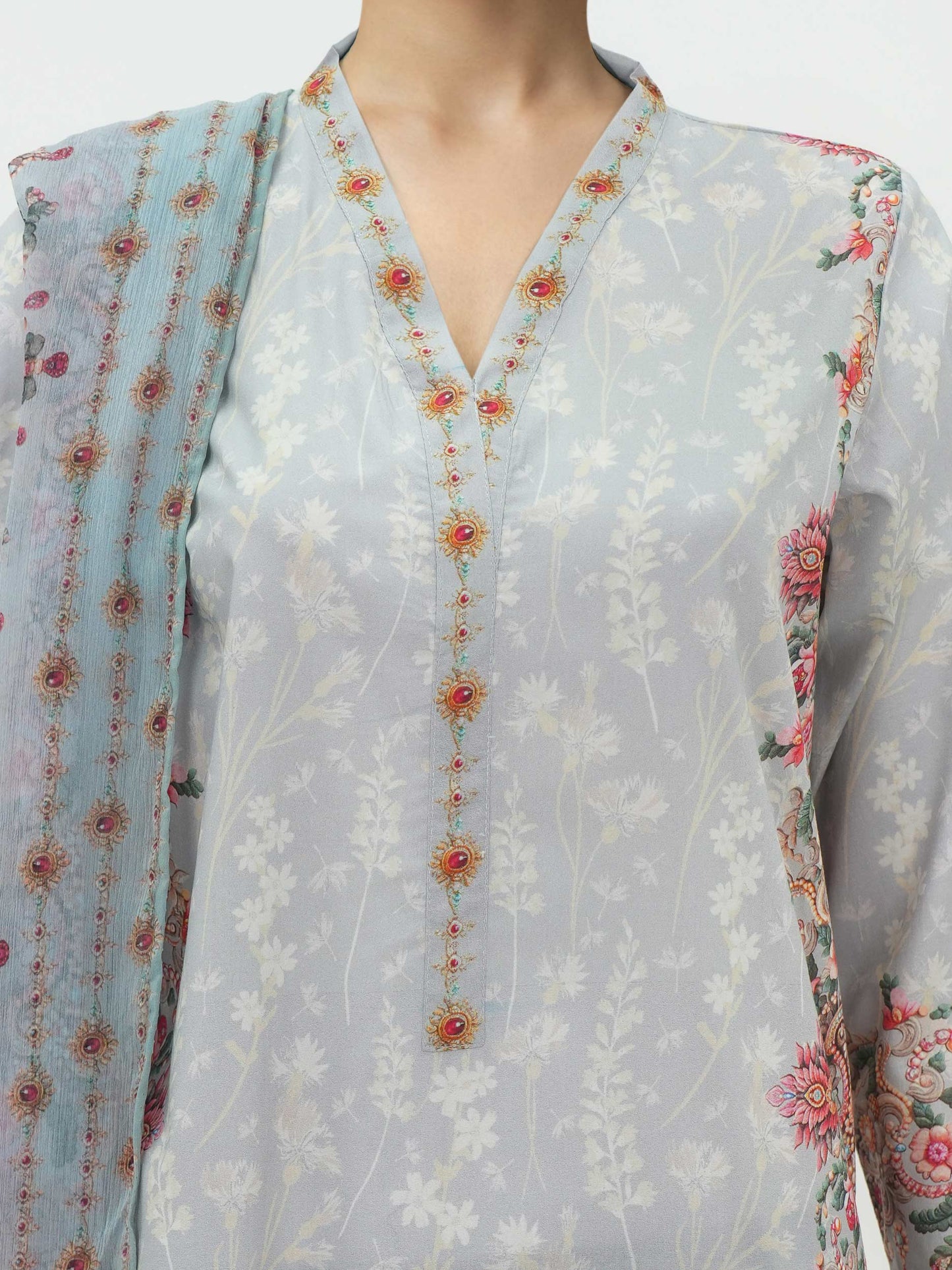 3 Piece Lawn Suit (Unstitched)