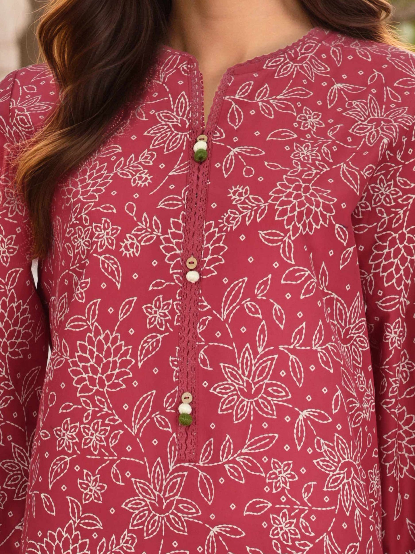 2 Piece Lawn Paste Suit (Unstitched)