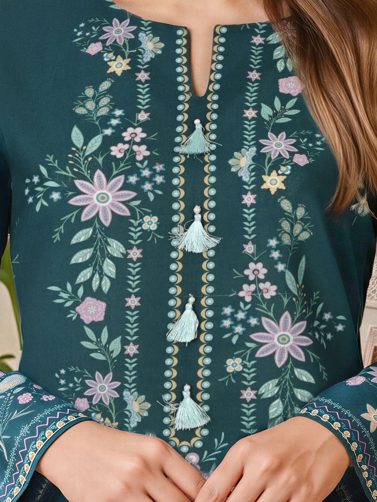 3 Piece Slub Khaddar Suit (Unstitched)
