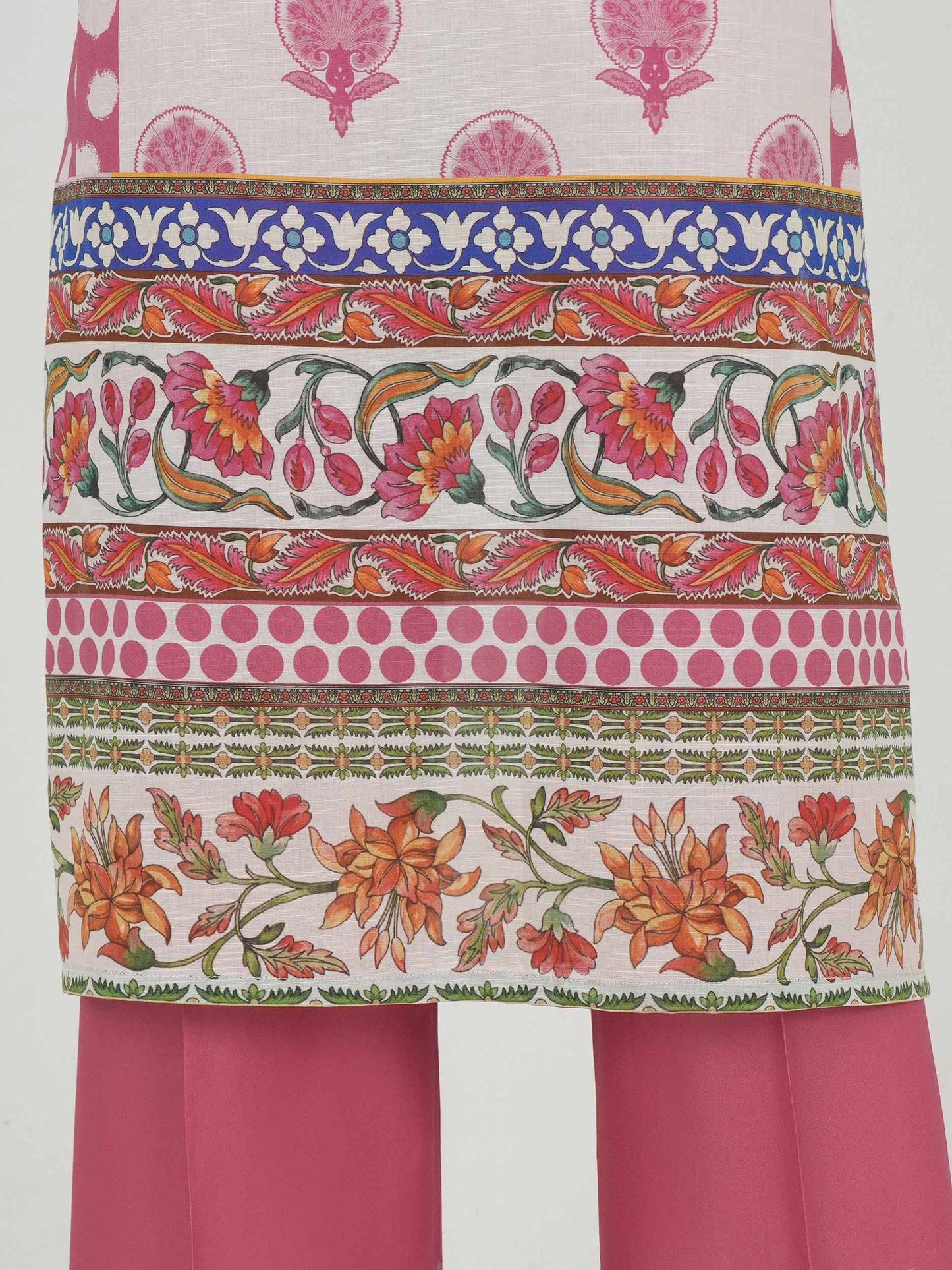 3 Piece Lawn Slub Suit (Unstitched)