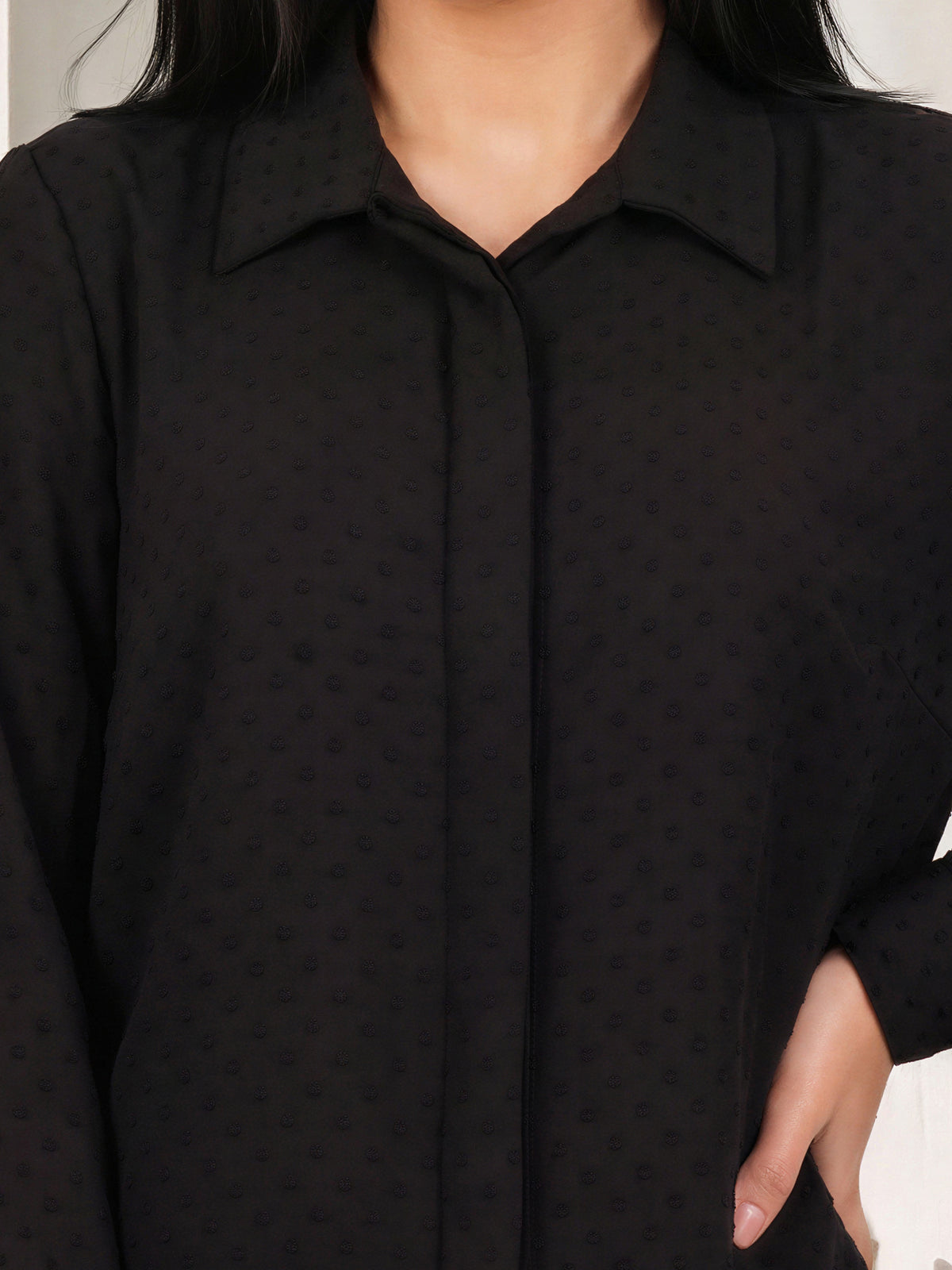 Sheer Collar Top