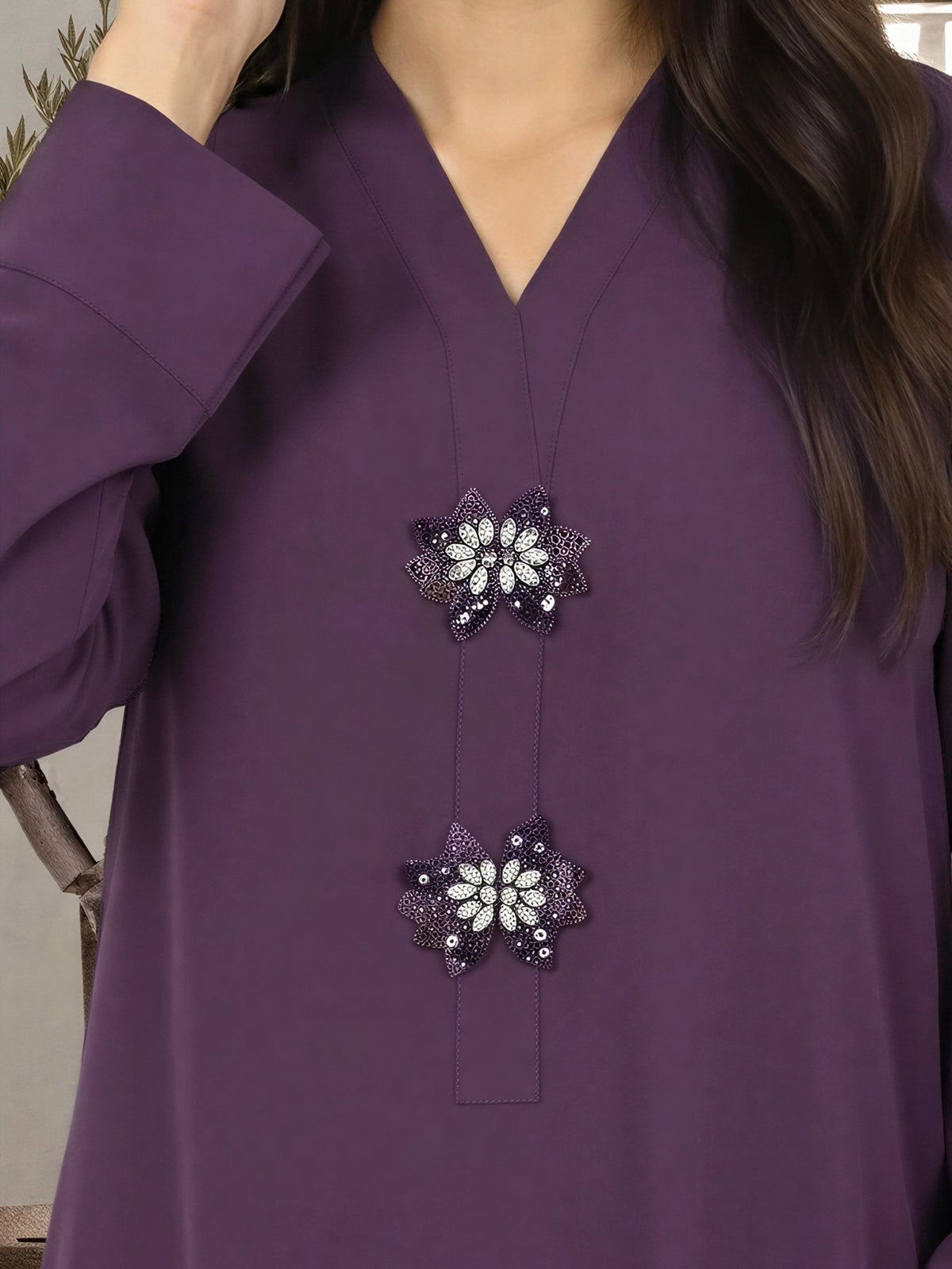 2 Piece Grip Suit- Embellished (Pret)