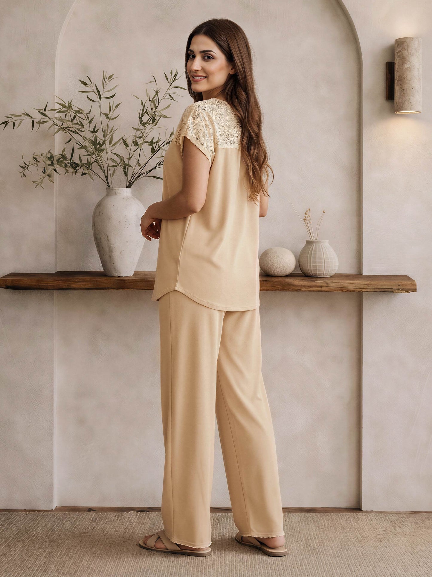 Crochet Tee Co-ord Set