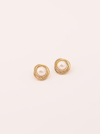 pearl-embellished-stud-earrings