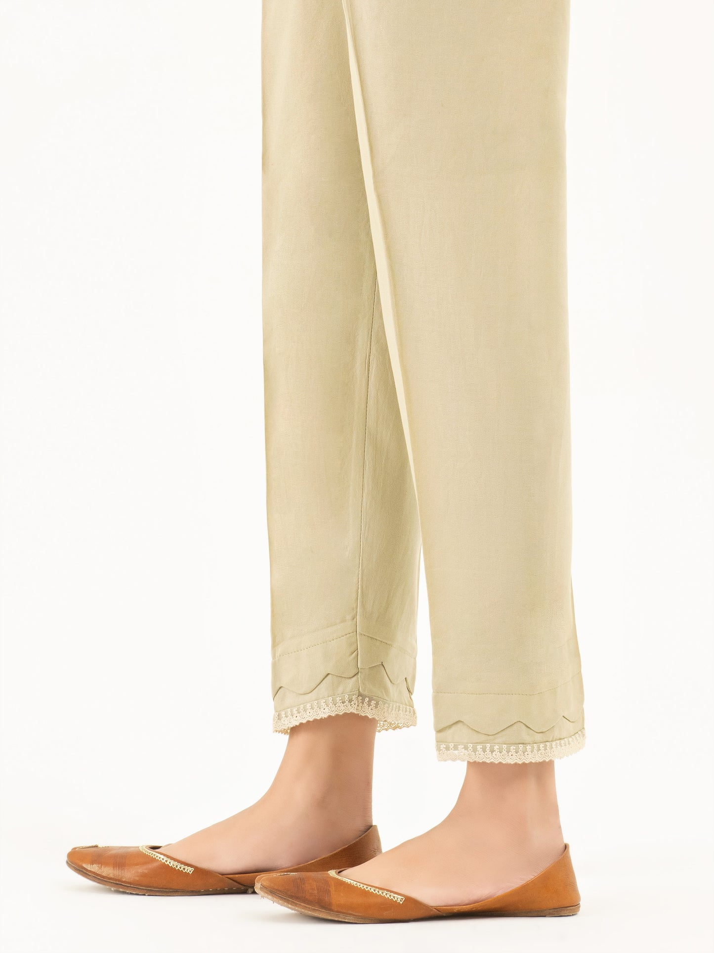 Laced Crepe Trousers