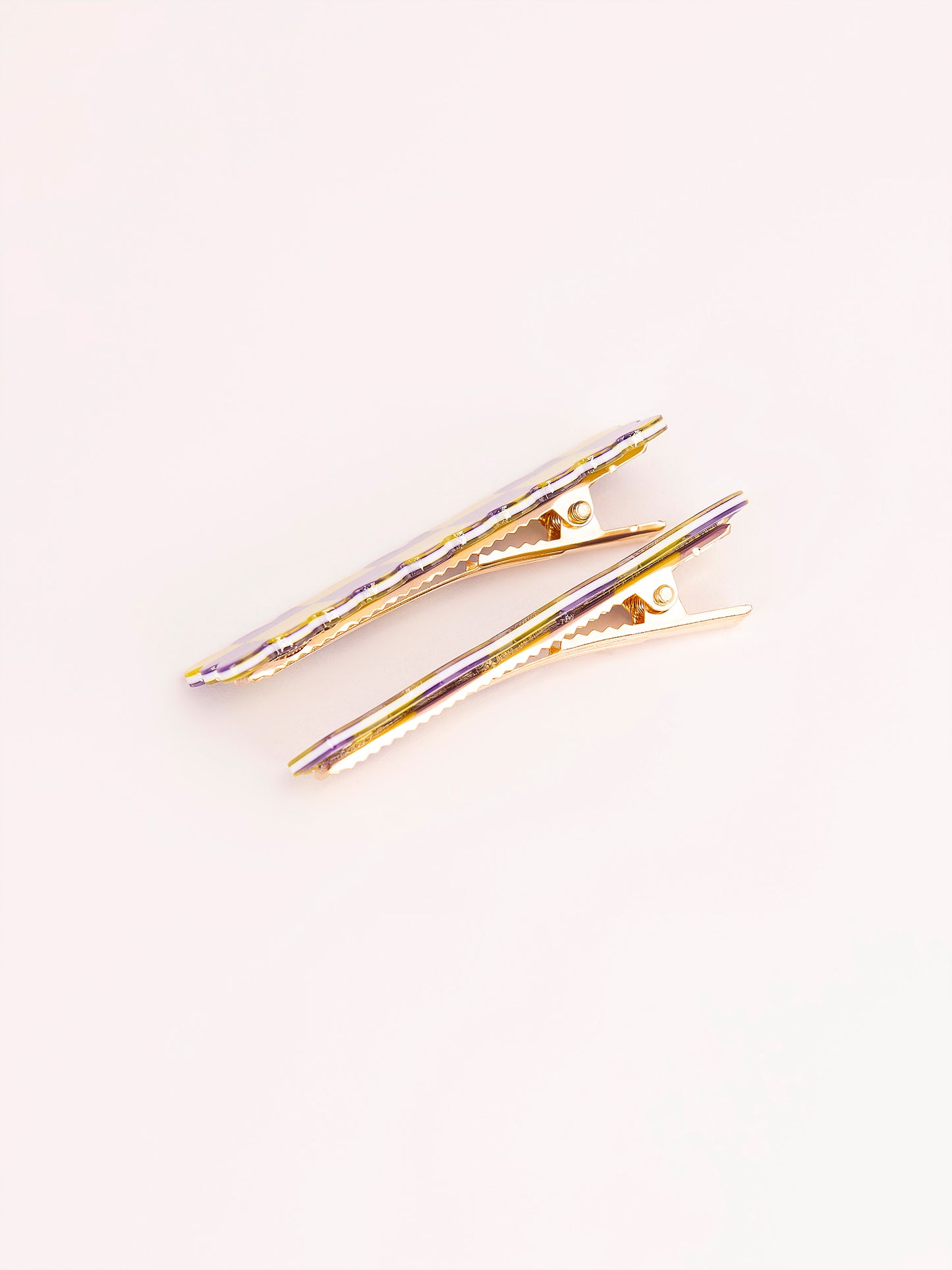 Checkered Snap Clip Set