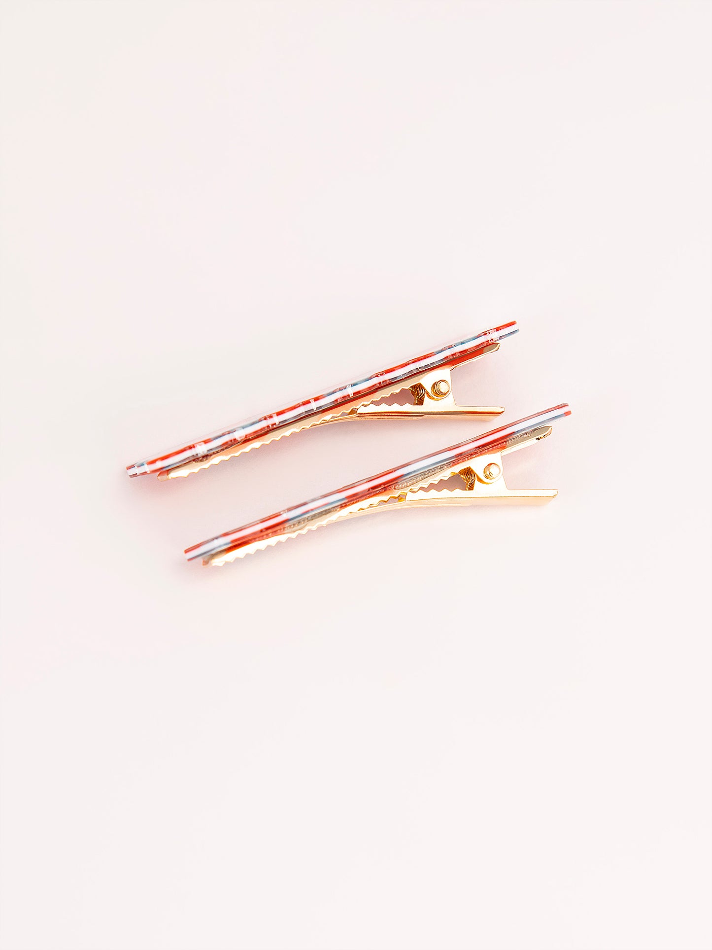 Checkered Snap Clip Set