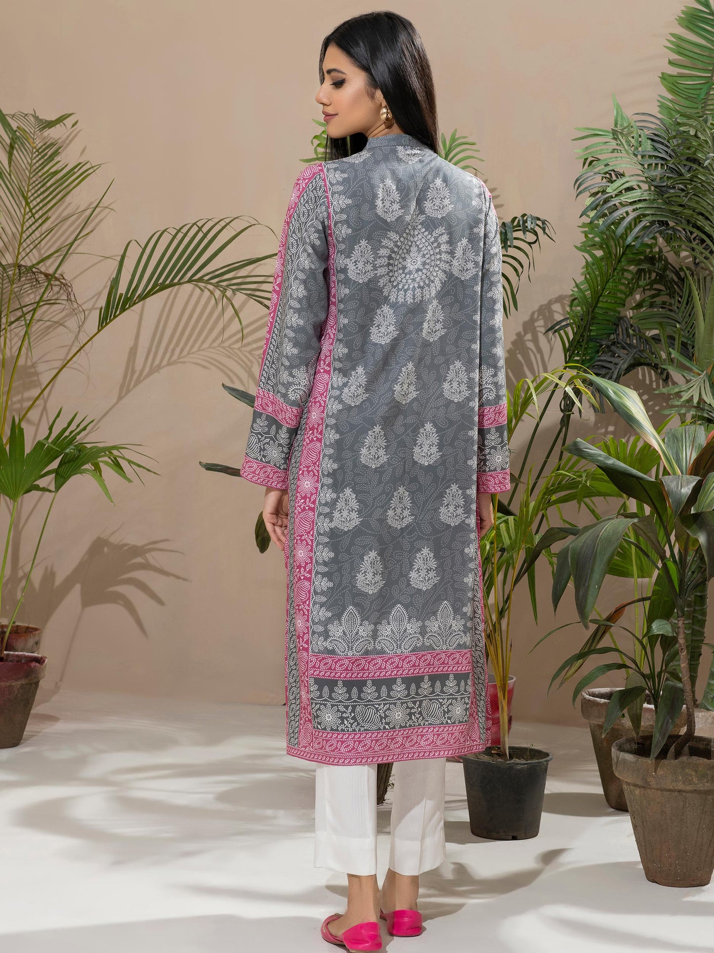 Linen Shirt-Printed (Unstitched)