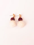 two-tone-pompom-earrings