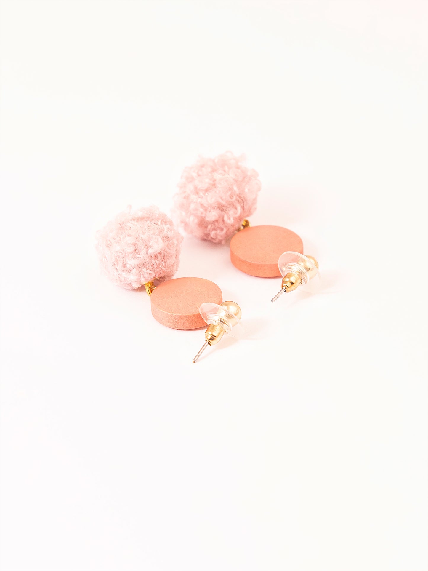 Pompom Drop Earrings