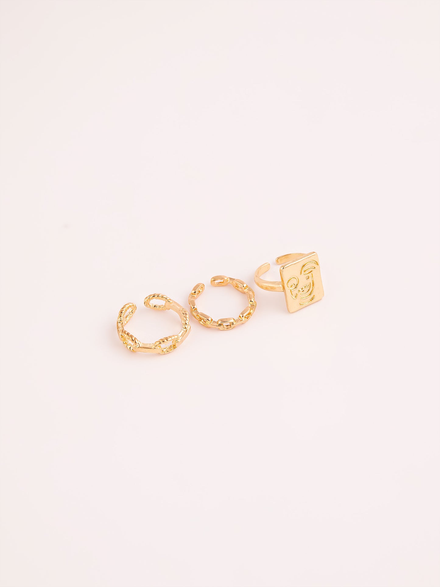 Textured Ring Set