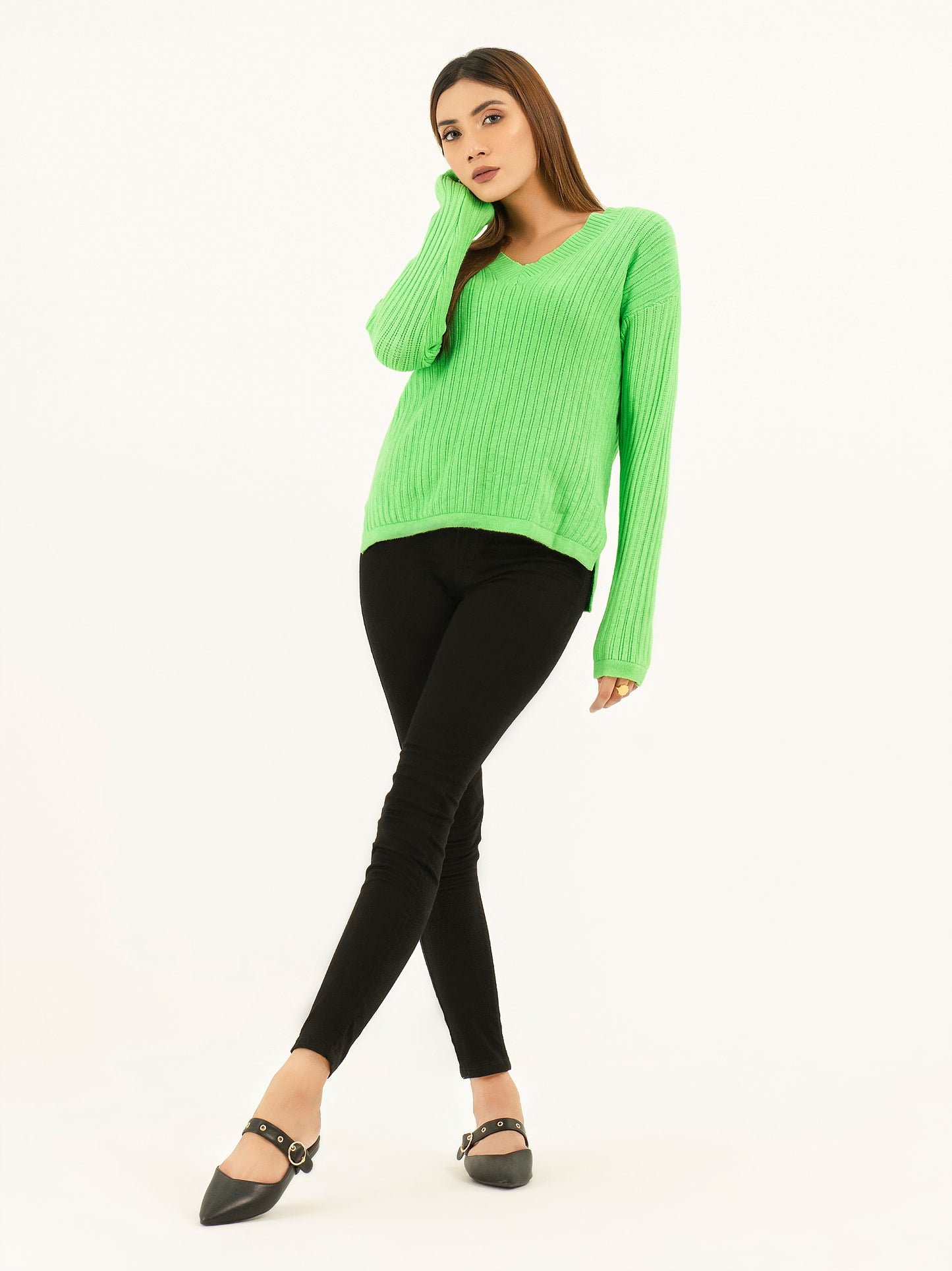 Ribbed Knit Sweater