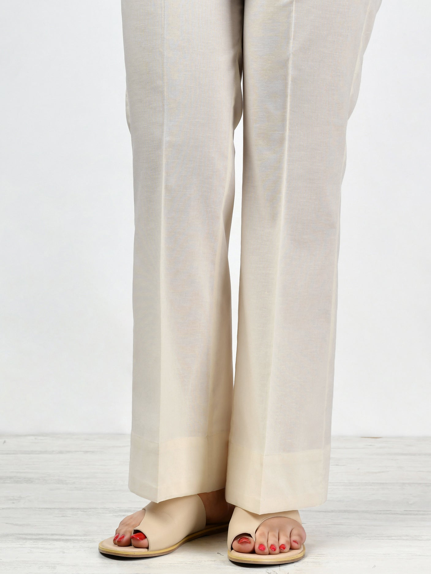 Unstitched Cambric Trouser - Off White – Limelightpk