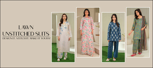 Lawn Unstitched Suits For Women By Limelight