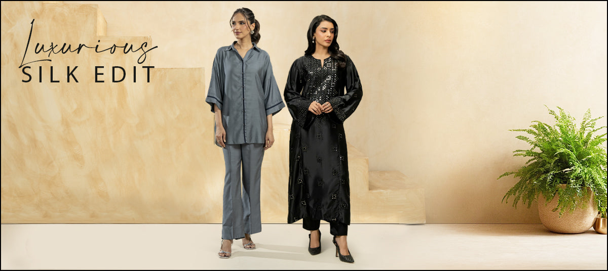 Silk Fabric Dresses For Women - Limelight