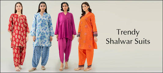 Trendy Shalwar - Lawn Suit Designs By Limelight