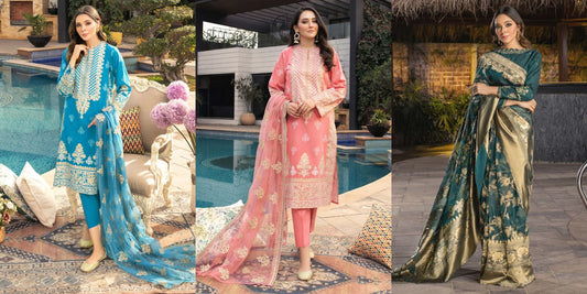 Exude Elegance With Stylish Unstitched Embroidered Summer Collection