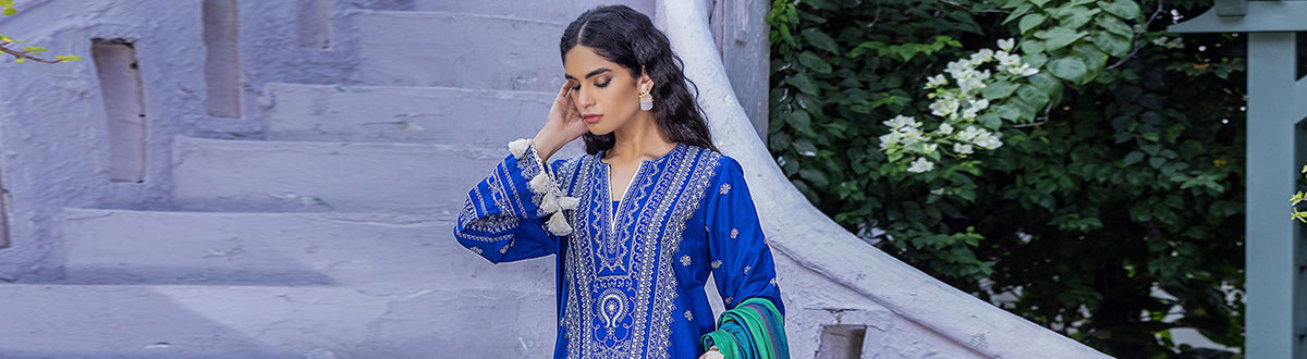 Casual Embroidered Winter Shirt-Dupatta