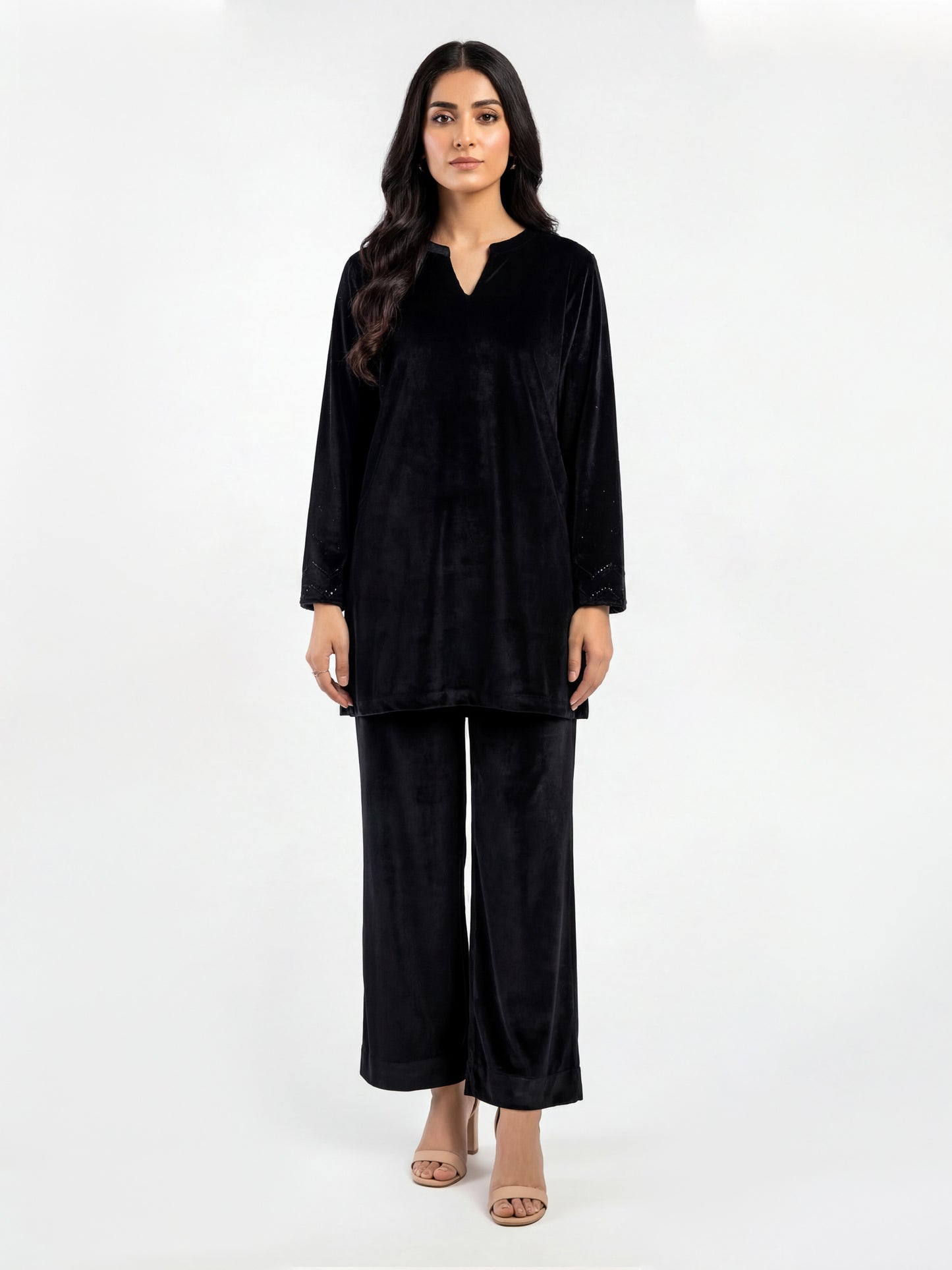 Velour Co-ord Set- Embellished