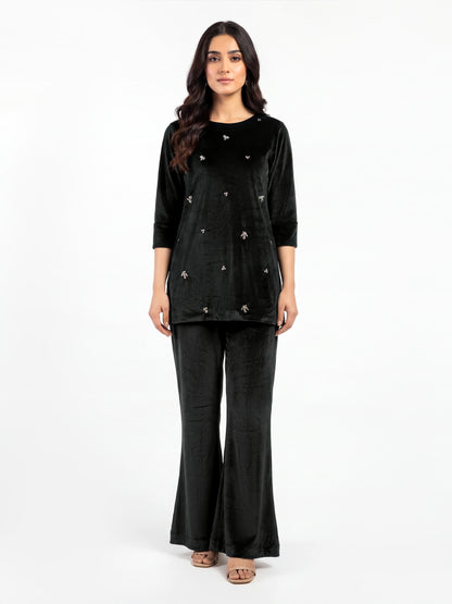 Velour Co-ord Set- Embellished
