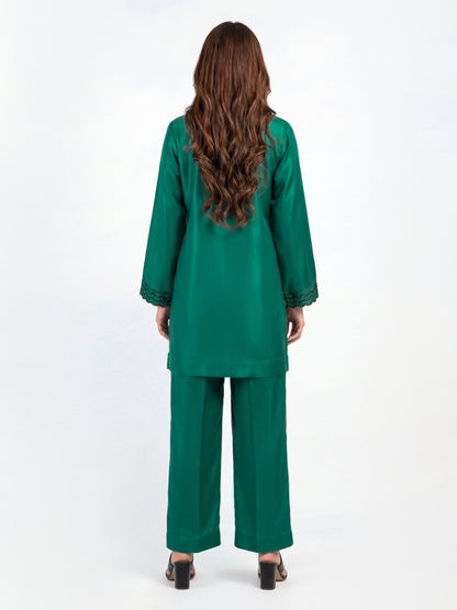 Silk Co-ord Set- Embroidered