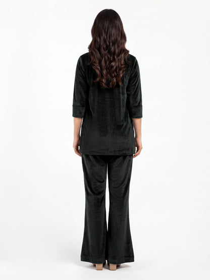Velour Co-ord Set- Embellished