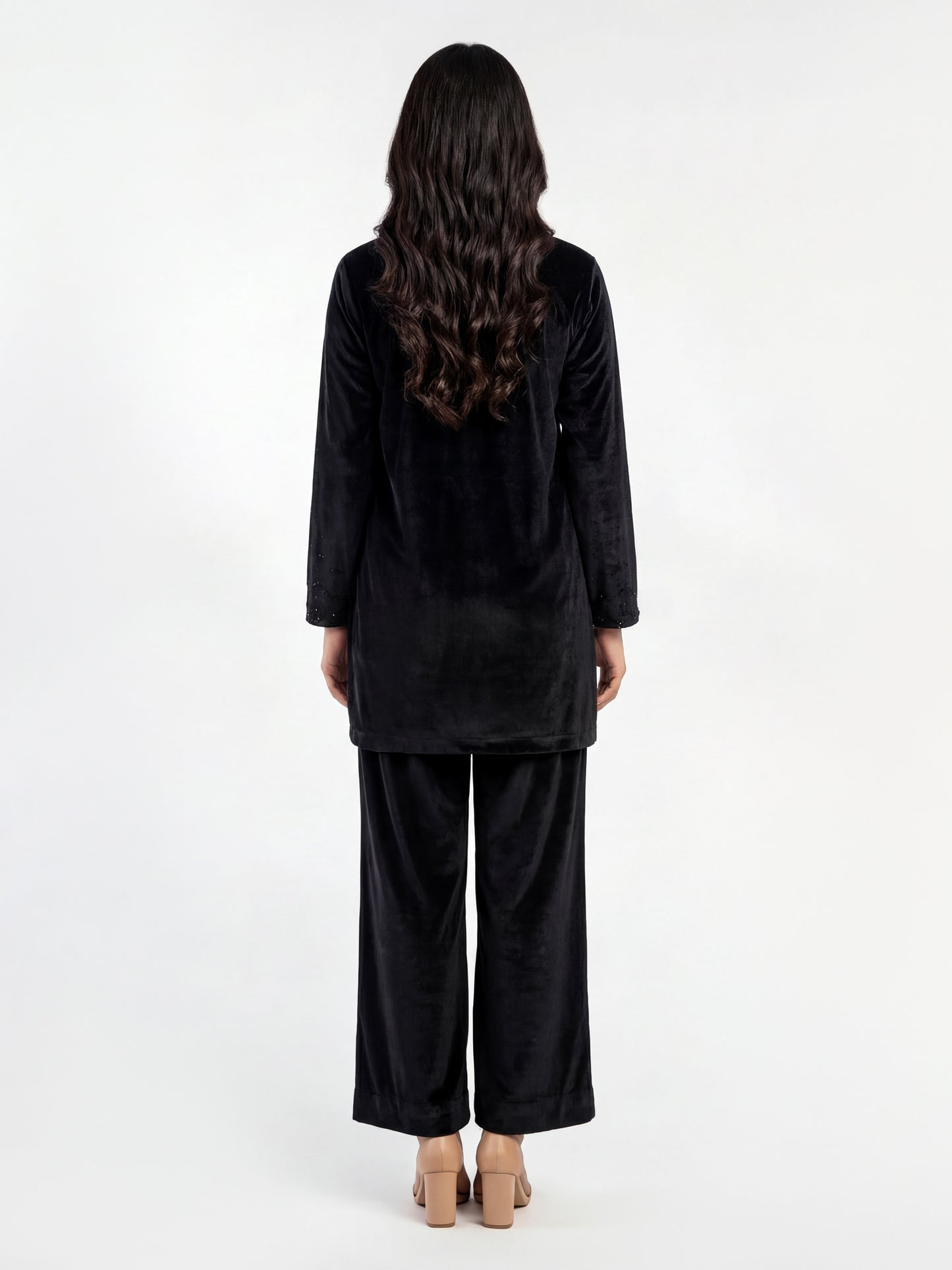 Velour Co-ord Set- Embellished