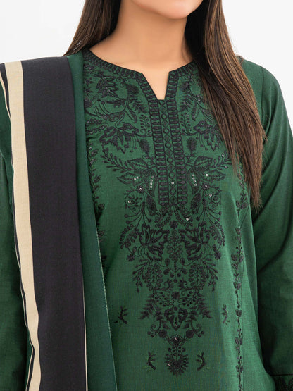 3 Piece Yarn Dyed Suit-Embroidered(Pret)