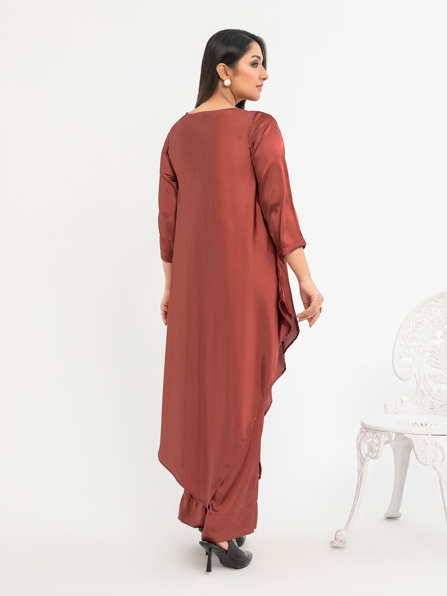 2 Piece Silk Suit-Embroidered (Pret)