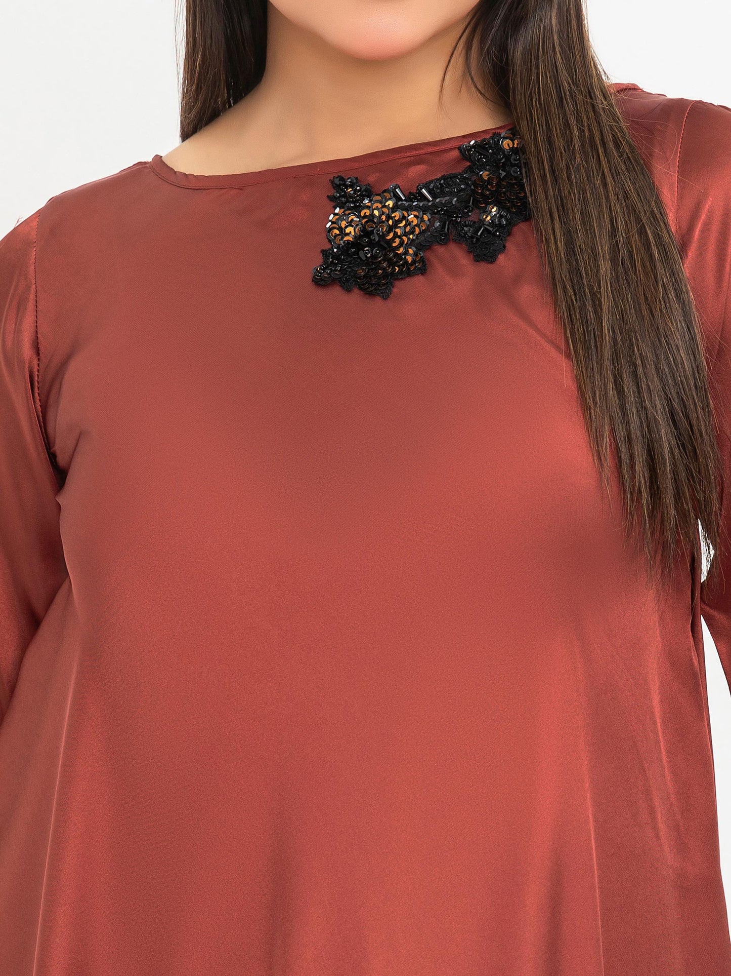 2 Piece Silk Suit-Embroidered (Pret)