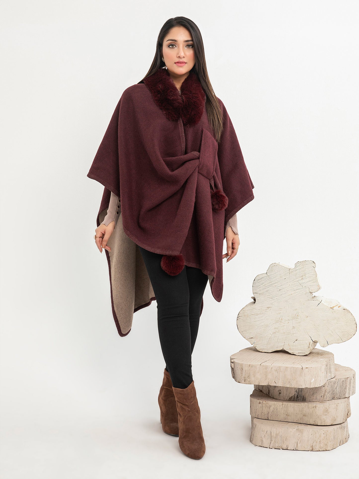 Woolen Cape shawl