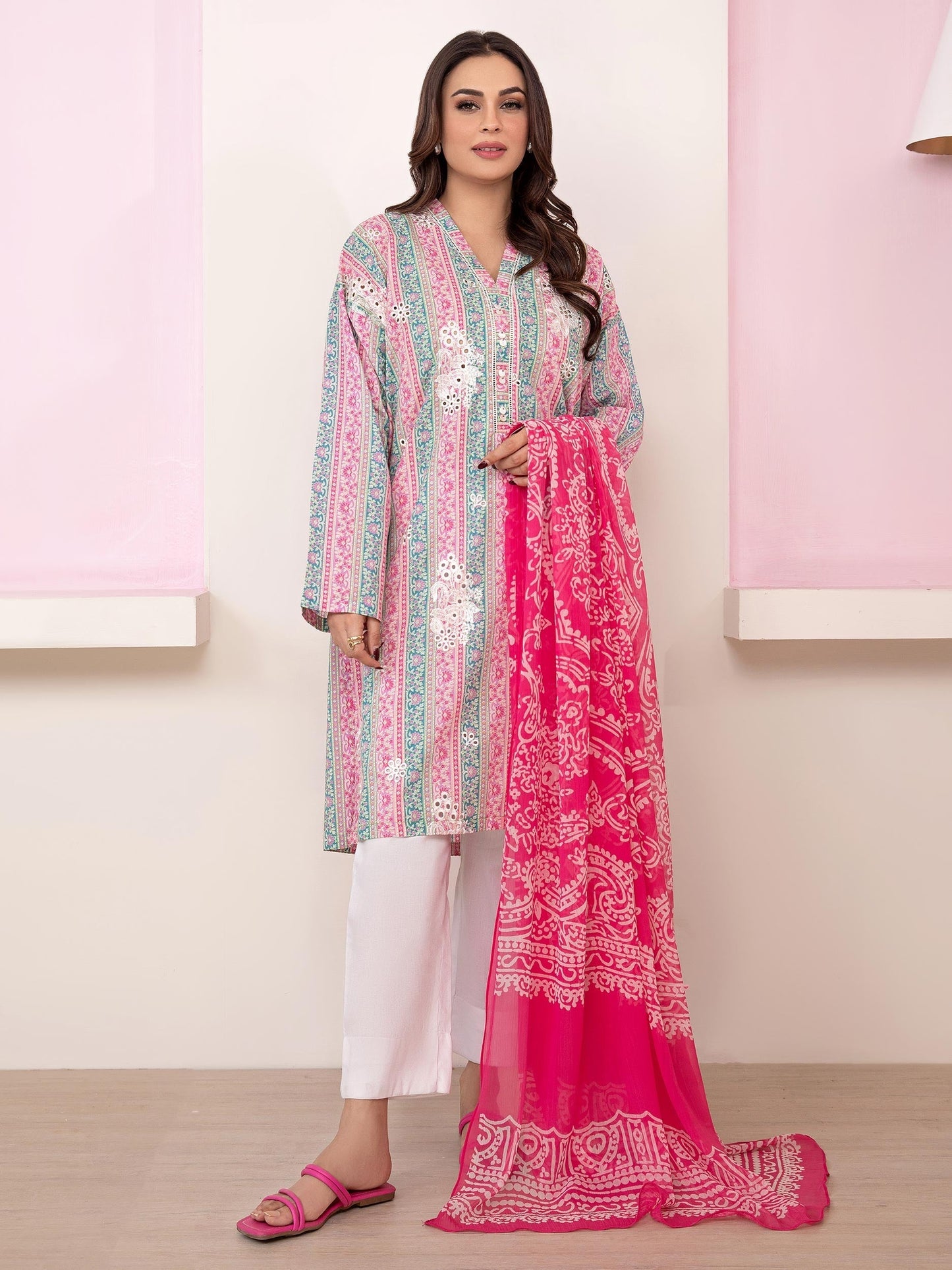 2 Piece Lawn Suit- Embroidered (Pret)