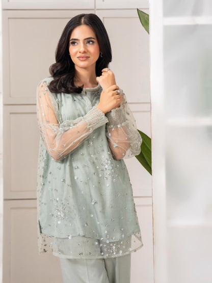 Net Co-ord Set-Embroidered (Pret)