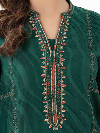 Jacquard Kurti-Embroidered (Pret)