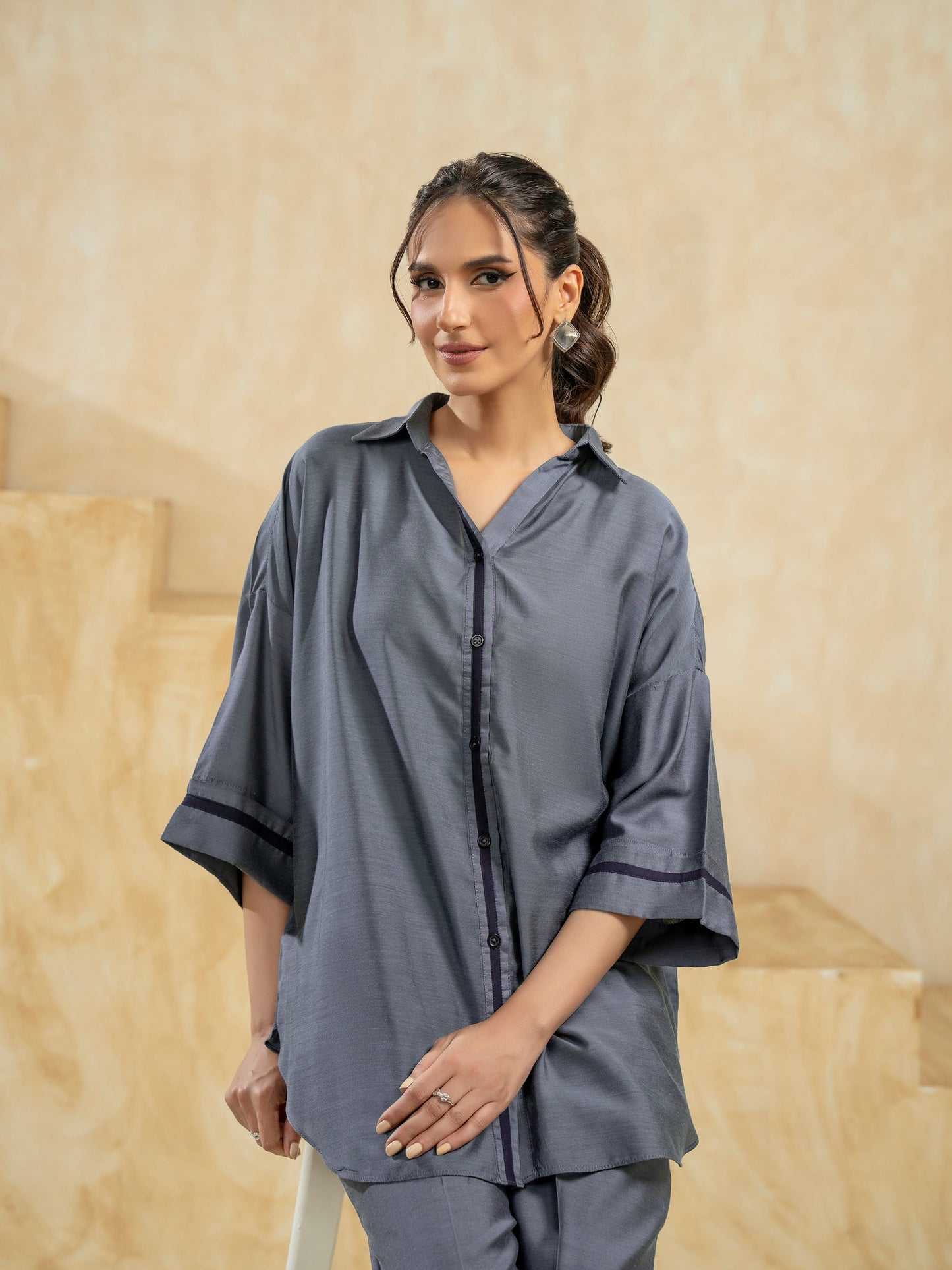 Silk Co-ord Set-Dyed (Pret)