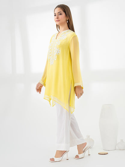 Chiffon Kurti-Embroidered (Pret)