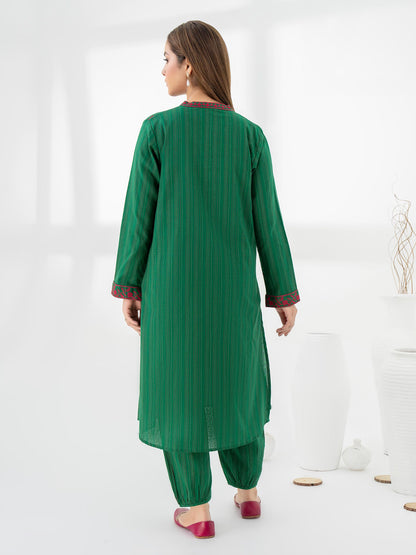 2 Piece Khaddar Suit-Embroidered (Pret)